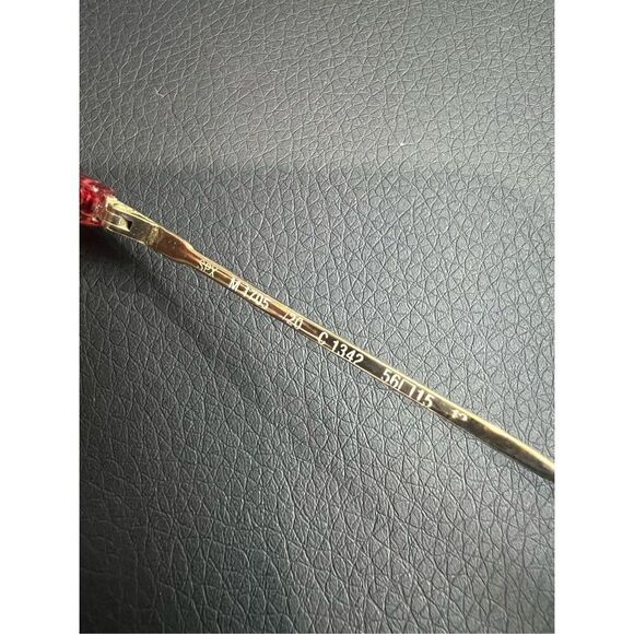 Vintage Silhouette M1705 Burgundy Translucent Oval Sunglasses 56mm - Picture 10 of 12